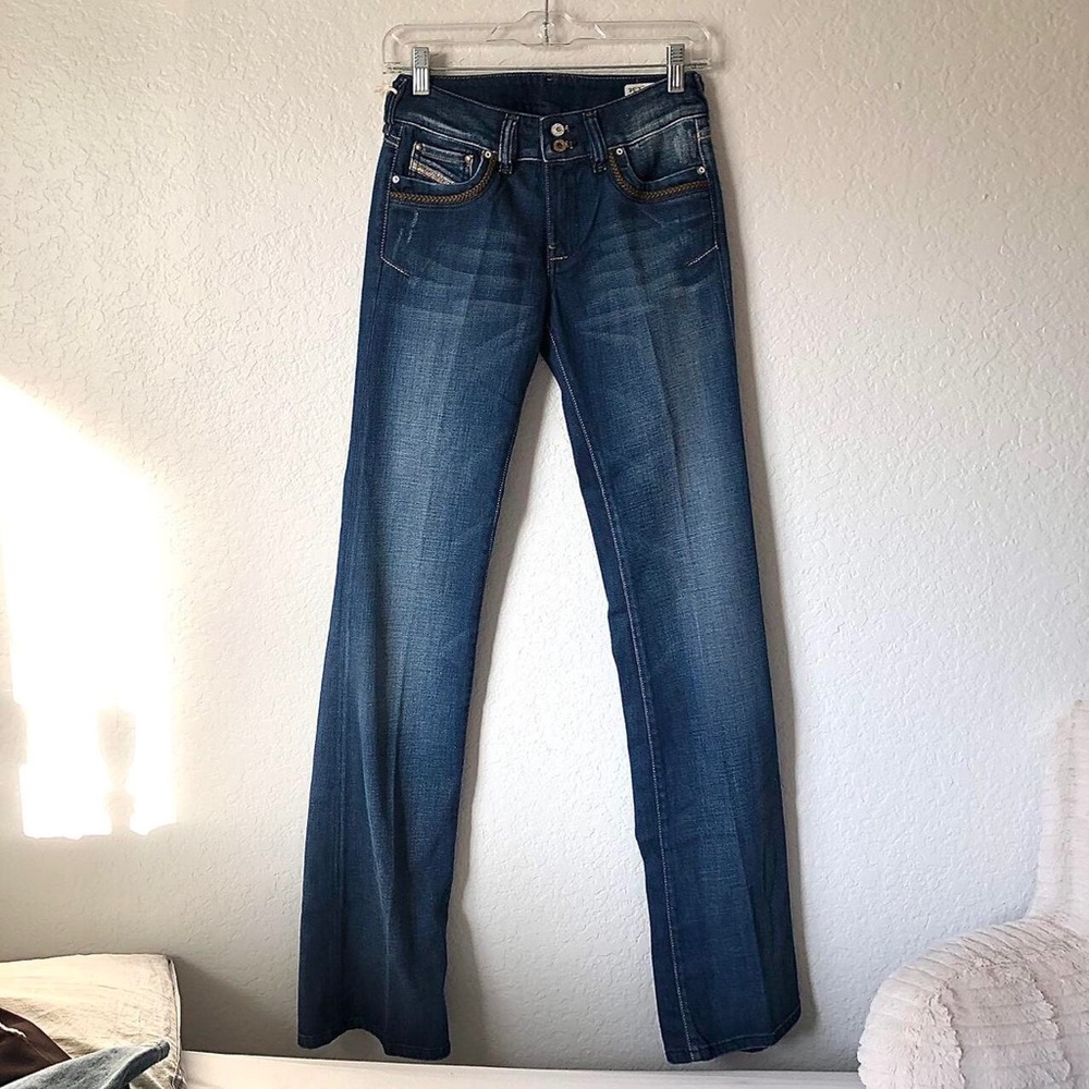 Vintage Deadstock Y2K DIESEL Low Rise Flare Jeans